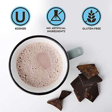 Mike & Jen's Hot Cocoa Mix, Chocolate Powder with 5 Simple Ingredients, Individual Packets, 12 Servings