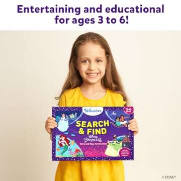 Skillmatics Preschool Learning Activity - Search and Find Disney Princess, Educational Game for Kids, Toddlers Who Love Toys, Art & Craft Activities, Gifts for Girls and Boys Ages 3, 4, 5, 6