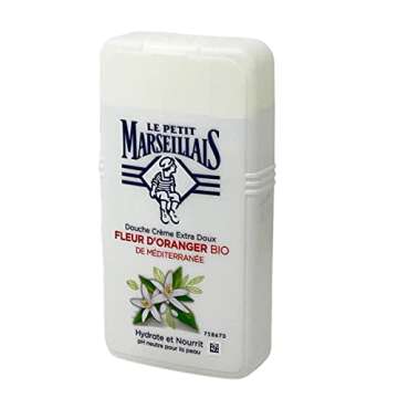 Le Petit Marseillais 1 Bottle of Body Wash Your Choice, French Shower Cream 6 Varieties 250ml (8.4oz) (Fleur d'Oranger (Orange Blossom))