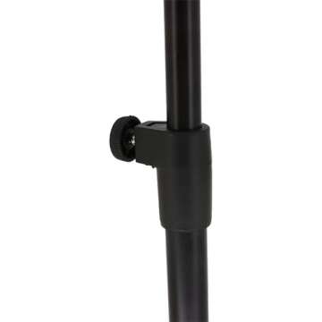 Clef Audio Labs Universal Upright Floor Guitar Stand - Gravity Self-Locking Mechanism, Height-Adjustable, Portable with Guitar Bag Hook, for Acoustic, Electric, Bass Guitars, Guitar picks included