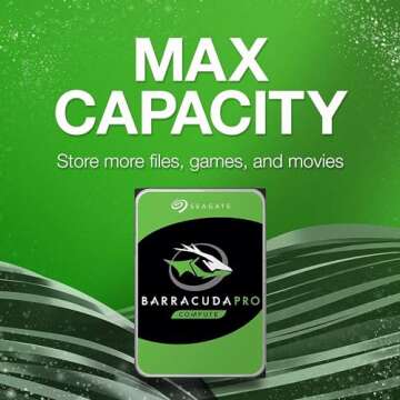 Seagate BarraCuda Pro 12TB Internal Hard Drive Performance HDD – 3.5 Inch SATA 6 Gb/s 7200 RPM 256MB Cache for Computer Desktop PC Laptop – Frustration Free Packaging (ST12000DM0007) (Renewed)