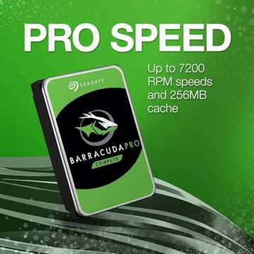 Seagate BarraCuda Pro 12TB Internal Hard Drive Performance HDD – 3.5 Inch SATA 6 Gb/s 7200 RPM 256MB Cache for Computer Desktop PC Laptop – Frustration Free Packaging (ST12000DM0007) (Renewed)