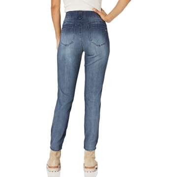 Democracy womens Petite "Ab"solution Jegging Jeans, Blue, 12 Petite US