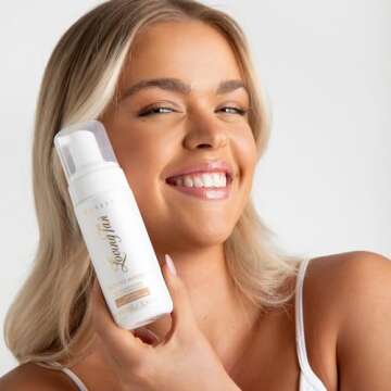 Loving Tan Purest Tanning Mousse, Medium - Sunless Tanner Made From 97% Certified Organic & Naturally Derived Ingredients - Up to 5+ Self Tan Applications Cruelty Free, Vegan - 3.3 Fl Oz