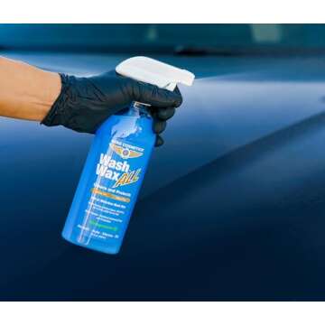 Wet or Waterless Car Wash Wax 128 Fl. oz, UV Protection. Cleans, Protects, and Shines. Aircraft Quality Just Spray On and Wipe Dry Anywhere, Anytime, Home, Office, School, Garage, Parking Lots.