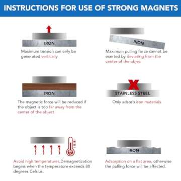 LOVIMAG Super Strong Neodymium Disc Magnets with Epoxy Coating, Powerful Permanent Rare Earth Magnets 1.26 inch x 1/8 inch, Pack of 6