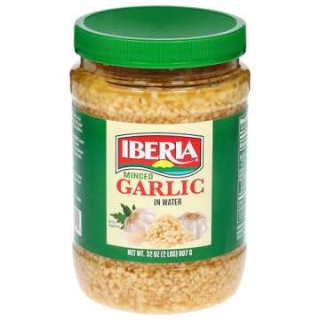 Iberia Minced Garlic In Water, 32 Ounce