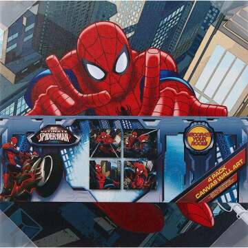 4-Piece Marvel Spider-Man Canvas Wall Art Set