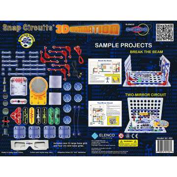 Snap Circuits 3D Electronics Kit for Kids 8+