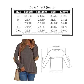 AUTOMET Womens Long Sleeve Shirts Fall Outfits Casual Tops Basic Crewneck Tees Loose Fitted Fashion Comfy Winter Clothes 2024 Black S