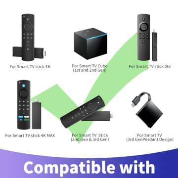 L5B83G (3rd Gen) Replacement Voice Remote Fit for Amazon Smart TV Cube (1st Gen, 2nd Gen), Fit for Amazon Smart TV Stick (4K, 4K Max, Lite), Fit for Amazon Smart TV Stick(2nd Gen,3rd Gen)