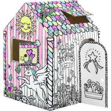 Imaginative Play: Bankers Box Unicorn Playhouse for Kids