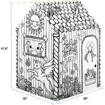 Unicorn Playhouse for Kids - Bankers Box Fun