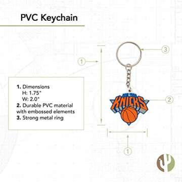 Desert Cactus New York Knicks Keychain NY NBA National Basketball Association Car Keys Holder (PVC)