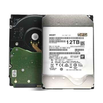 HGST Ultrastar He12 | HUH721212ALE601 | 0F27454 | 12TB 7200 RPM 256MB Cache SATA 6.0Gb/s 3.5" | 512E | BitLocker Drive Encryption | Power Disable Feature | Helium Platform Hard Disk Drive (Renewed)