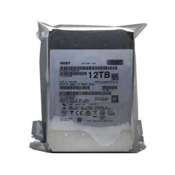 HGST Ultrastar He12 | HUH721212ALE601 | 0F27454 | 12TB 7200 RPM 256MB Cache SATA 6.0Gb/s 3.5" | 512E | BitLocker Drive Encryption | Power Disable Feature | Helium Platform Hard Disk Drive (Renewed)