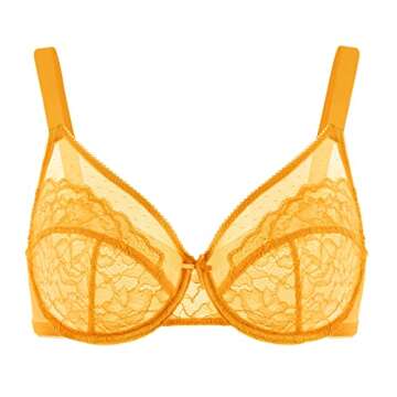 HSIA Minimizer Bras for Women Full Coverage Underwire Bras Plus Size,Lifting Lace Bra for Heavy Breast 34C