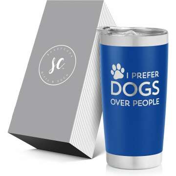 Personalized Dog Lover Travel Tumbler - Funny & Insulated Mug