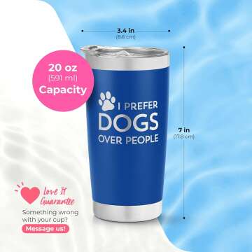 Funny Dog Lover Travel Tumbler - Insulated & Personalized