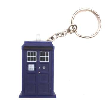 Doctor Who Memory Stick - TARDIS 8GB USB Key Chain with Flashing Blue LED Light