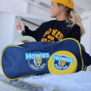 Howies Hockey Tape Loaded Accessory Bag - Accessory Bag Loaded with Tape, Grip, Repair Kit, Fine Skate Stone and More! Great Hockey Gift, Fill your Hockey Bag with all the essentials!