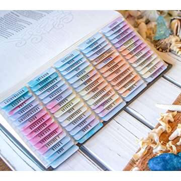 Blieve- Bible Tabs, Laminated Bible Index Tabs for Women, Bible Journaling Supplies, 66 Old and New Testament Tabs, 14 Blank Unique Tabs and 1 Bookmark (Pastel(80pcs))