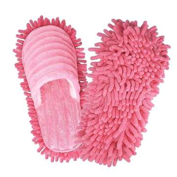 Unisex Microfiber Slippers Floor Cleaning Mop Men and Women House Dusting Slippers Floor Dust Dirt Cleaning Slipper