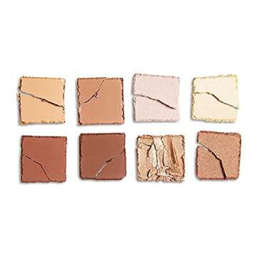 Makeup Revolution X Roxxsaurus Highlighter & Contour Palette, Sculpt, Define & Illuminating Makeup Palette, 8 Shades, Vegan & Cruelty Free, 8 x 0.052 oz.