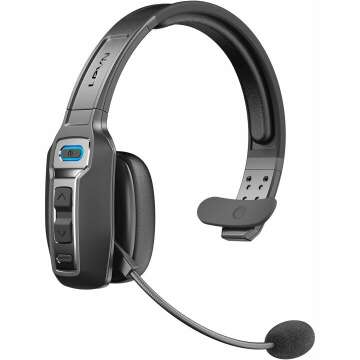 LEVN Bluetooth Headset: AI Noise Cancelling, 60 Hrs Talk Time