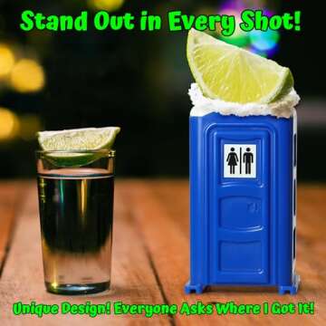 Funny Porta Potty Shot Glasses for Gag Gifts