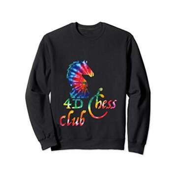 Tie Dye 4D Chess Club Knight Chess Piece Sweatshirt