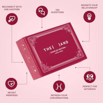 {THE AND} Long Term Couples Edition - 199 Meaningful Conversation Cards for Couples - Questions to Reconnect & Deepen Relationships - Couples Card Game to Reflect & Rediscover Love by The Skin Deep