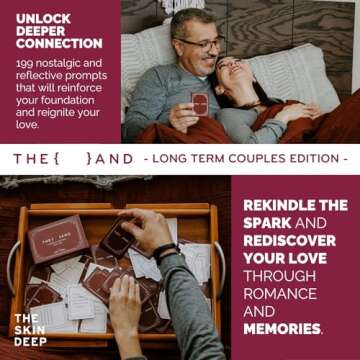 {THE AND} Long Term Couples Edition - 199 Meaningful Conversation Cards for Couples - Questions to Reconnect & Deepen Relationships - Couples Card Game to Reflect & Rediscover Love by The Skin Deep