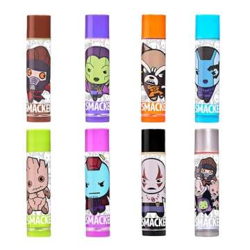 Lip Smacker Marvel Guardians of the Galaxy Party Pack - Hydrating Lip Balm, Hydrating & Protecting - Cruelty-Free