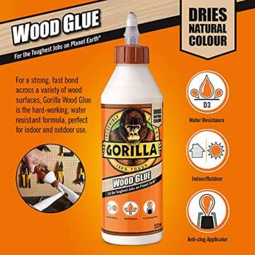 236ml Gorilla Waterproof Wood Glue