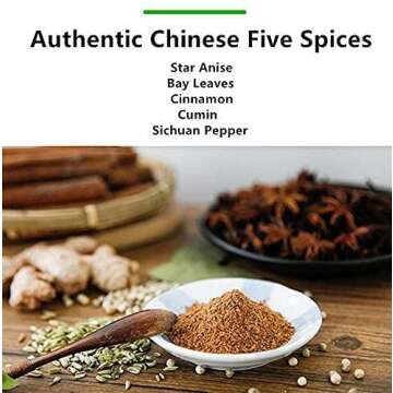 NPG Authentic Chinese Five Spice Blend 1.05 oz, Gluten Free, All Natural Ground Chinese 5 Spice Powder, No Preservatives No MSG, Mixed Spice Seasoning for Asian Cuisine & Stir Fry