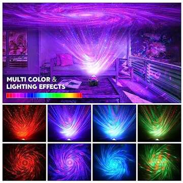 Star Projector Galaxy Projector, Galaxy Night Light Projector, APP and Remote Control, Music Speaker Aurora Projector for Kids Bedroom Adults Gaming Room, Home Theater, Birthday, Party