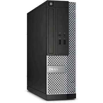 Dell OptiPlex Computer Desktop PC, Intel Core i5 3rd Gen 3.2 GHz, 16GB RAM, 2TB HDD, New 22 Inch LED Monitor, RGB Keyboard and Mouse, WiFi, Windows 10 Pro (Renewed)