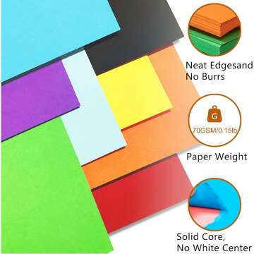 Colored A4 Paper 200 Sheets - 20 Color Assortment