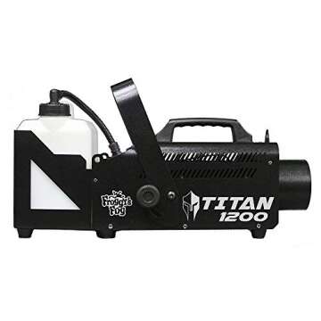 Froggy's Fog Titan 1200 Fog Machine, High Output Indoor Fogger Machine with 20,000 CFM and Low Fluid Sensor