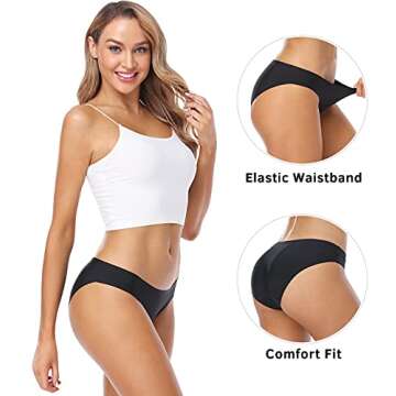 Wealurre Seamless Underwear Invisible Bikini No Show Nylon Spandex Women Panties(826s b2/a2/w2)