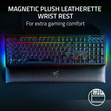 Razer BlackWidow V4 Keyboard with Tactile Green Switches