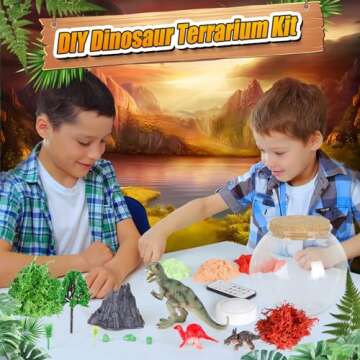 Dinosaur Terrarium Kit for Kids - Creative Dinosaur Painting Crafts