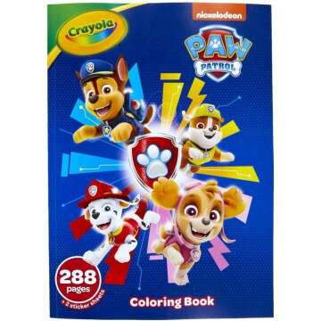 Crayola Paw Patrol Coloring Book with Stickers: Fun Gift for Kids