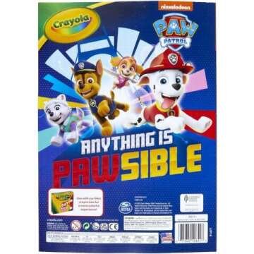 Crayola Paw Patrol Coloring Book with Stickers: Fun Gift for Kids