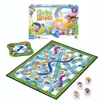 Hasbro Gaming Chutes and Ladders Board Game | 2 to 4 Players | Preschool Games for Boys & Girls for Kids | Ages 3+ (Amazon Exclusive)