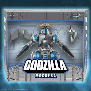 Super7 ULTIMATES! Toho HeiSei M.O.G.U.E.R.A. - 8" Toho Godzilla Action Figure with Accessories Classic Movie Collectibles and Retro Toys