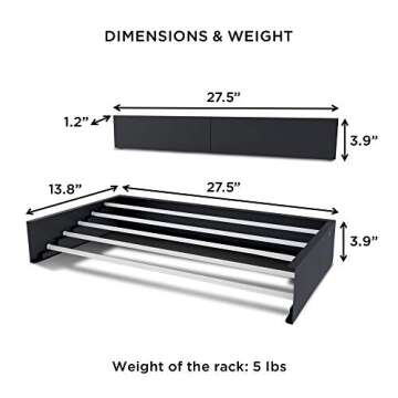 Step Up Laundry Drying Rack (28-INCH White), Wall Mounted, Retractable Clothes Drying Rack, 40lbs Capacity, 11.6 Linear Ft, with Wall Template and Long Screwdriver Bit