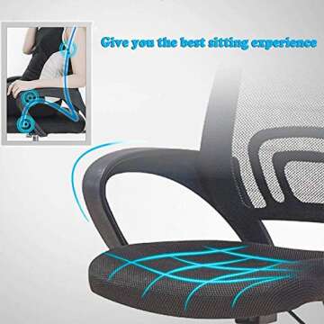 Ergonomic Mesh Desk Chair - Affordable Office Seat