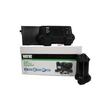 Wayne ESP25 Upgraded 12-Volt Battery Backup System, Black